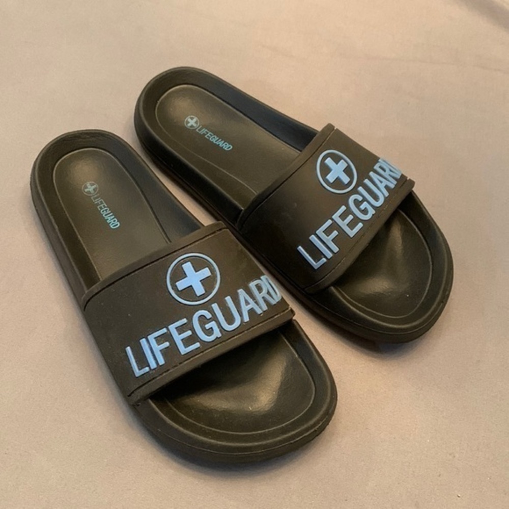 Kids Lifeguard Brand Sandal Slides Slip on Slides Size 1 EU -32
